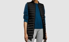 $449 Peuterey Cappotto Giacca Gilet Lungo Donna Nero Gigas Taglia IT 40/US 4