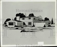 1963 Press Photo Architect's