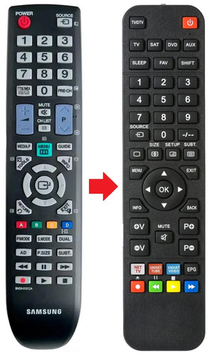 Telecomando adatto per - , samsung