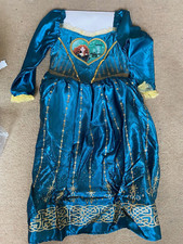 Costume Principessa Merida Coraggiosa Amore Cuore Vestito Fantasia 7-8 anni