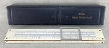 Vintage Albert Nestler n.12c A.-G LAHRi/B DRGM Slide Rule custodia originale Germania