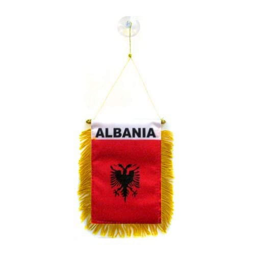 Gagliardetto albania 15x10cm - gagliardetto,