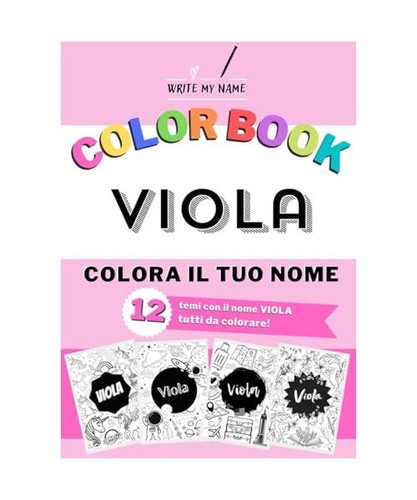 Viola album colorare - viola,