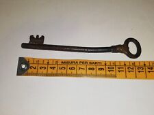 Chiave Antica in Ferro Battuto per Porta Portone Serratura Vecchia Ferramenta 