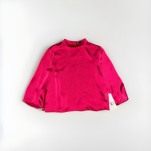Blusa donna zara rosa caldo - blusa,