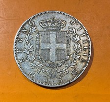 Italie 5 Lire 1872 M Vittorio