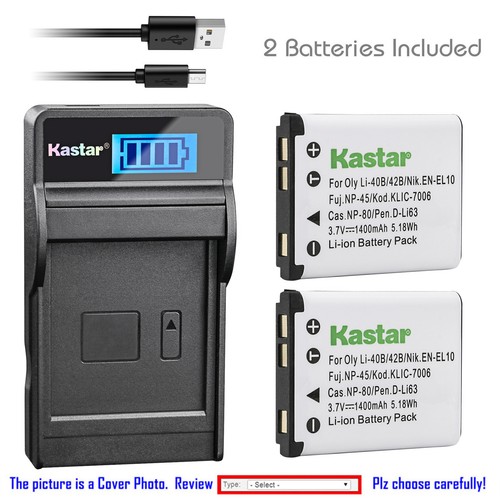 Kastar battery lcd usb charger - kastar,