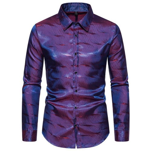 Uomo lucido camicia pulsante - camicia,