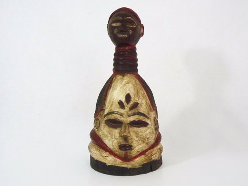 Masque bois cimier africain - bois,