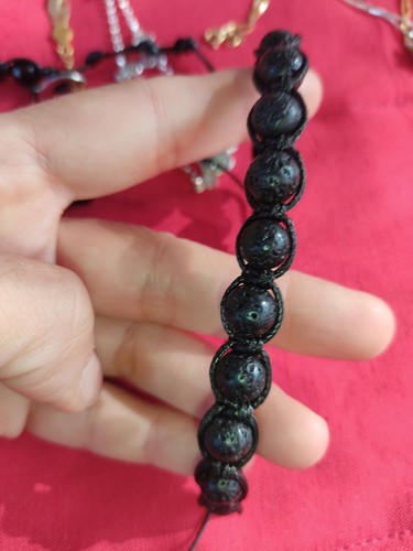 Bracciale pietra lavica - pietra,