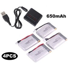 4PZ Batteria 650mAh 3.7V +