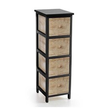 CASSETTIERA IN LEGNO NERO CON