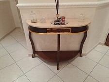Console in Legno con Piano di  Marmo 