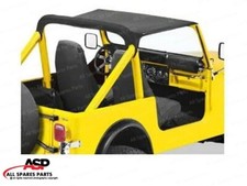 Rampage California Slip Bikini Bamini Soft Top Nero per Jeep CJ5 1976-1983