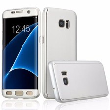 Custodia Cellulare Protettiva per Samsung Galaxy S6 Edge Cover Display Argento