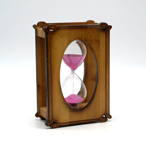 Clessidra vintage legno con - clessidra,