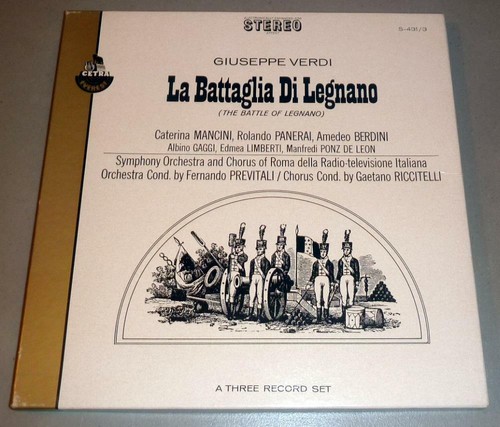Verdi battle legnano lp - verdi, of