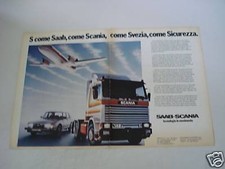 advertising Pubblicità 1982 SAAB 900 TURBO/SCANIA 142 M