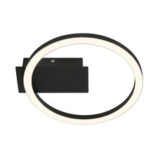 Applique Moderna Frame Plastica Nero Led Integrato 6W 3000K