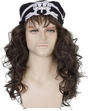 Parrucca Eddie Rock Anni '80