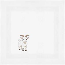 'Cartoon Goat' Cotton Napkin /