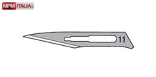 Lame per Manico Bisturi Monouso Sterili in Acciaio al Carbonio FIG. 11 - 100 pz.