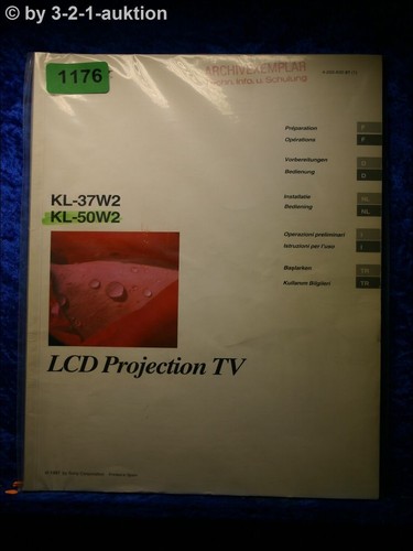 Sony manuale uso - kl, 37w2