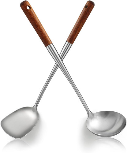 Set spatola mestolo wok - spatola, 17"