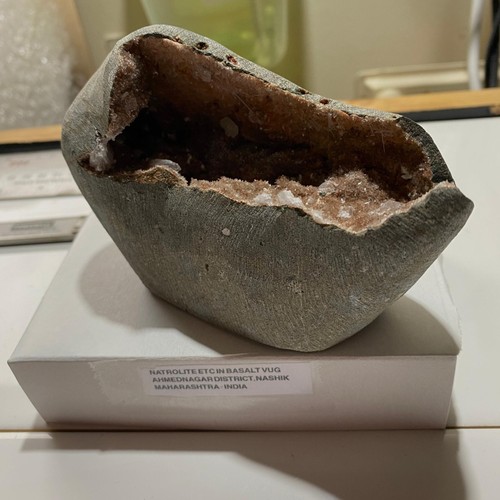 Natrolite etc basalt vug - [etc], in