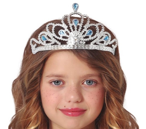 Coroncina tiara argento con