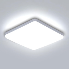 Plafoniera Led Soffitto Quadrata, 36W Moderno Lampada Da Soffitto Luce 6500K IP4