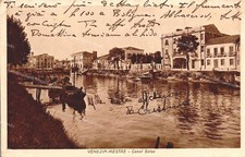 dr415 cartolina venezia,mestre,canal salso