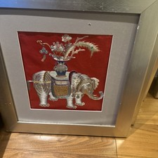 Pannello ricamo cinese vintage