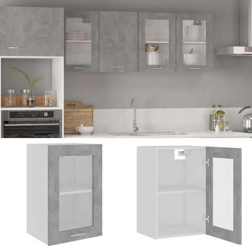 Mobiletto sospeso vetro grigio - sospeso,