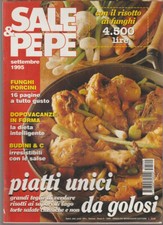 RIVISTA SALE & PEPE SET 1995 FUNGHI PORCINI 16 PAG A TUTTO GUSTO BUDINI & C IRRE