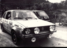 FOTO AUTO DA RALLY ANNI '70 - VW GOLF - RALLYE SANREMO