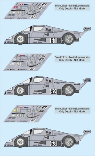 Decals mercedes sauber - mercedes, le