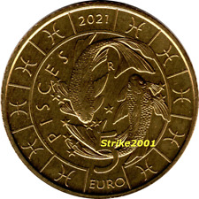 5 EURO SAN MARINO 2021 FDC Zodiaco PESCI - pisces