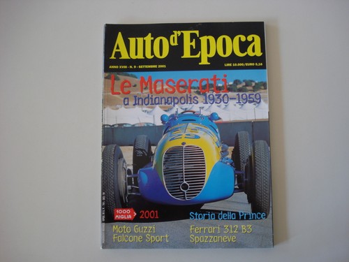 Auto epoca 2001 - d'epoca, 9/2001