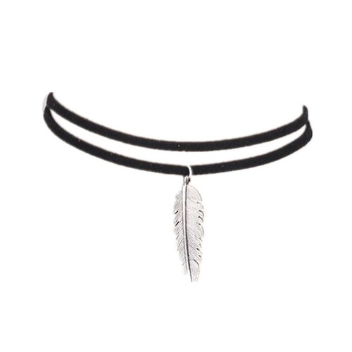 Collana con ciondolo foglia - collana,