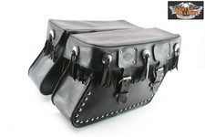 Borse vintage Big Bertha complete di telaietti Harley Davidson Softail *H01070*