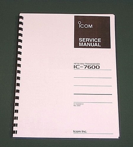 Icom 7600 manuale di - ic-7600,