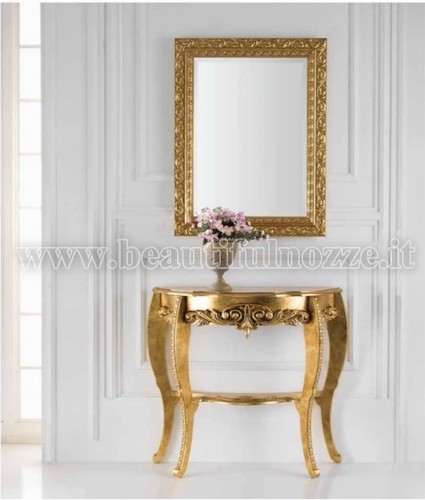 Consolle specchio legno - e,
