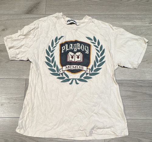 Shirt playboy uomo bianca - m,