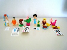 KINDER COMPONIBILI K00- SET COMPLETO FLINSTONES +  ADESIVI  TUTTE LE CARTINE BPZ