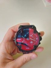 Orologio Diesel Little Daddy DZ7334, cassa in acciaio, cronografo, dual time