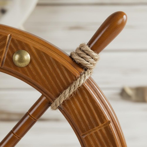 Timone legno tema nautico - in,