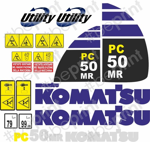 Komatsu pc50mr decalcomania - komatsu,
