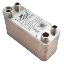 HFS(R) Homebrew Wort Refrigeratore 7,5"2,9" 40 Piastra M&F Tubo da Giardino Combo 1/2" NPT