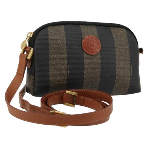 Fendi pecan canvas shoulder - fendi,